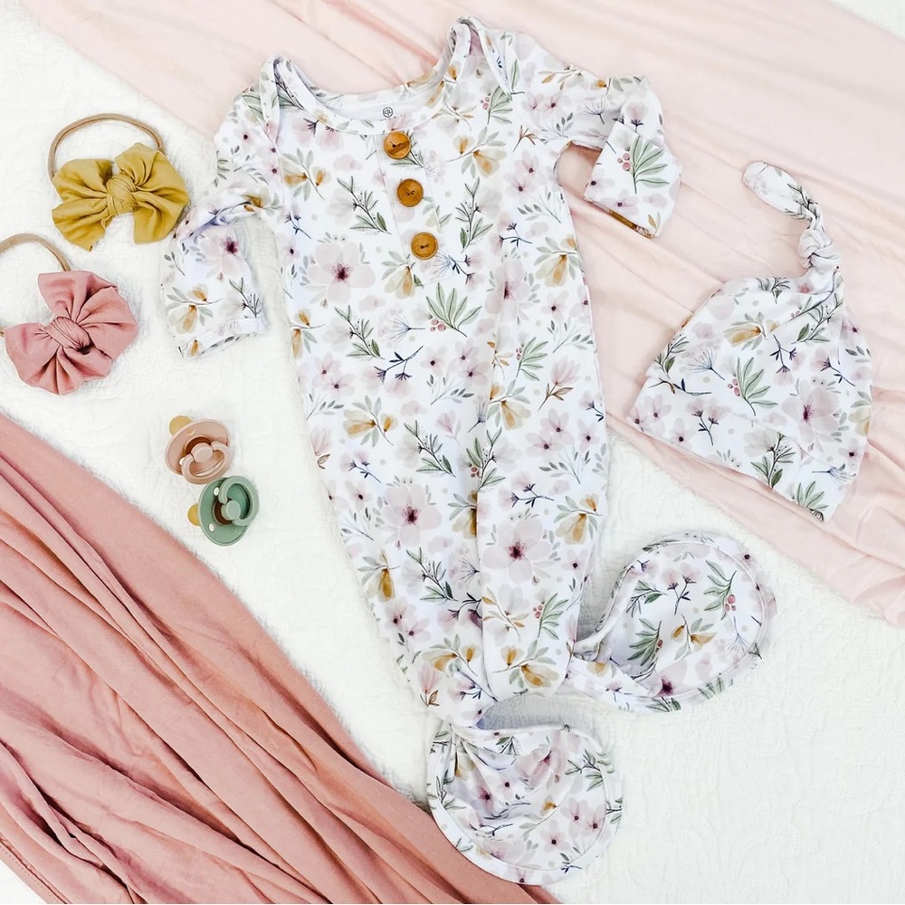 Caden Lane newborn baby gown